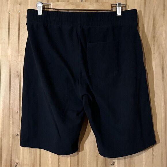 Willit Women's XL Shorts 10" Bermuda Cotton Long Shorts Black Pockets - Picture 2 of 4